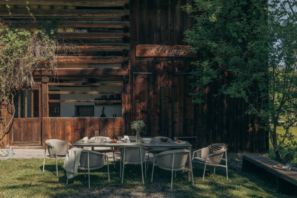 Terrasse am Haus Benedikta
